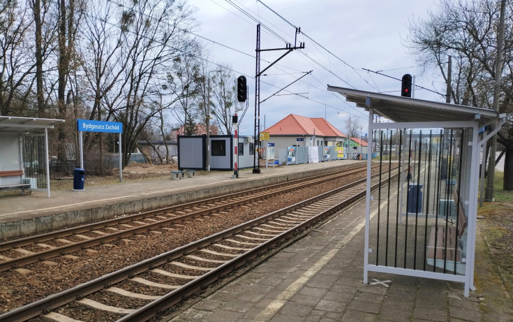 nowa infrastruktura, przystanek, nowy peron, Bydgoszcz Zachód