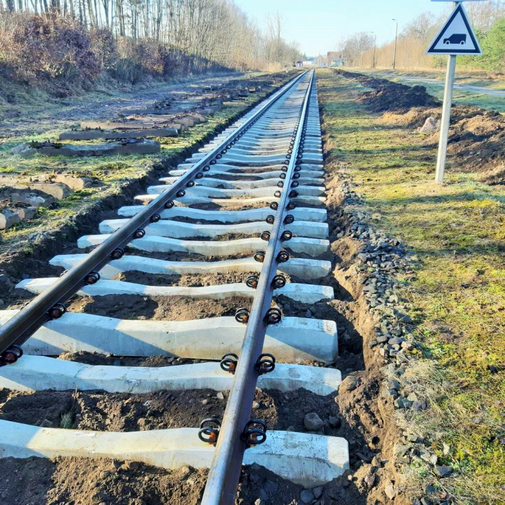 Chojnice, Kościerzyna, nowy tor, nowa infrastruktura, nowe szyny, nowe podkłady