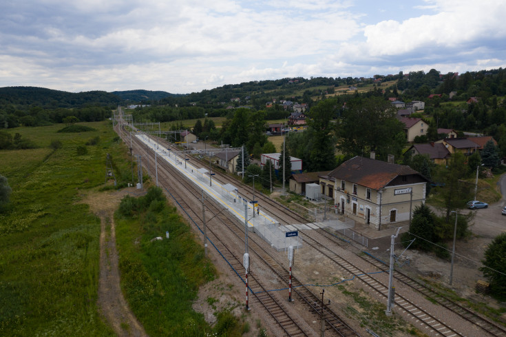 stacja, POIiŚ 2014-2020, małopolskie, LK97, Leńcze, kolejowa zakopianka