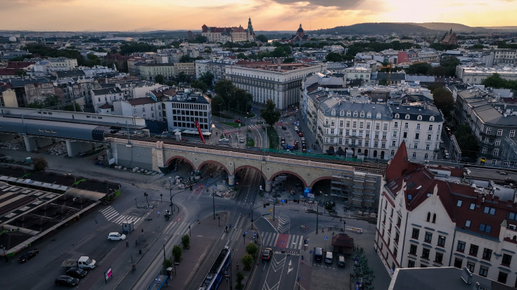 Kraków, wiadukt, Grzegórzecka