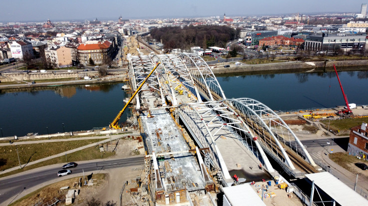 Kraków, nowe przęsło, most nad Wisłą, nowa infrastruktura, www.krakow-rudzice.pl