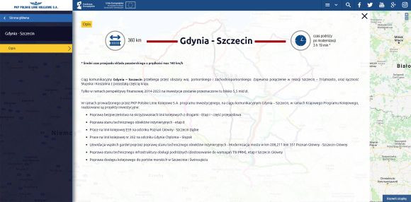 KPK, Program Operacyjny Polska Wschodnia, strona internetowa, inwestycja