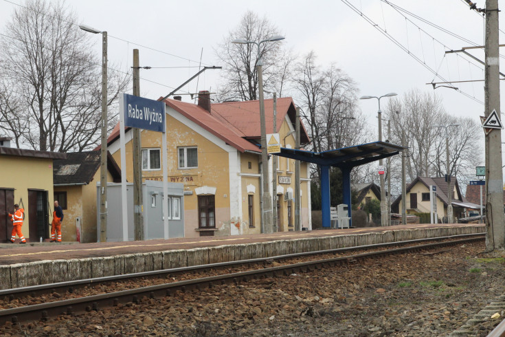 stacja, POIiŚ 2014-2020, małopolskie, przed modernizacją, Raba Wyżna, kolejowa zakopianka