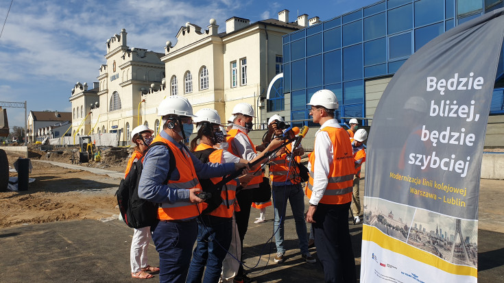 LK7, Lublin Główny, briefing prasowy, nowa infrastruktura pasażerska, nowy tor