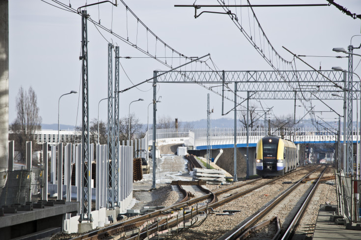 Kraków, łącznica, POIiŚ 2014-2020, łącznica krakowska, Kraków Zabłocie, Program Operacyjny Infrastruktura i Środowisko, infrastruktura kolejowa, przystanek, inwestycja