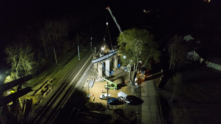 Rail Baltica, nowy wiadukt, Mokra Wieś, nowe skrzyżowanie bezkolizyjne, prace