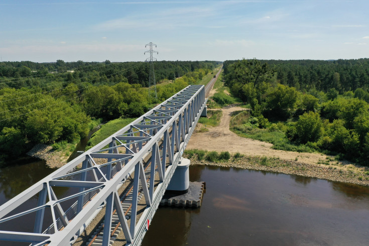 nowy tor, LK35, nowa infrastruktura, most nad Narwią