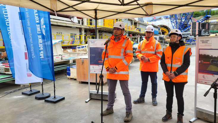 TBM, tarcza, Klimczak Dariusz, Męcina, Kinga, Jadwiga, podziemny tunel