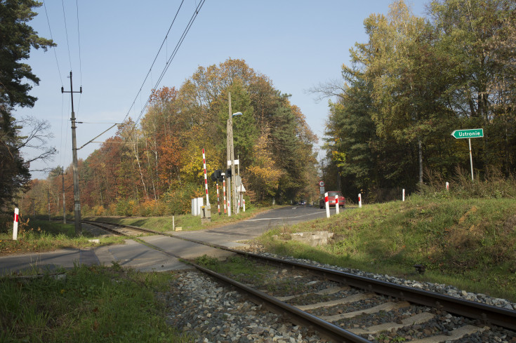 przejazd kolejowo-drogowy, Łódź Widzew, LK16, Ozorków, Ustronie