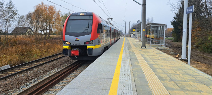 peron, LCS, ŁKA, nowy przystanek, nowy peron, Mokra