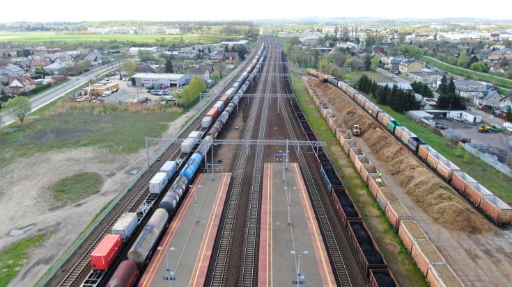 stacja, Pruszcz Gdański, widok z lotu ptaka