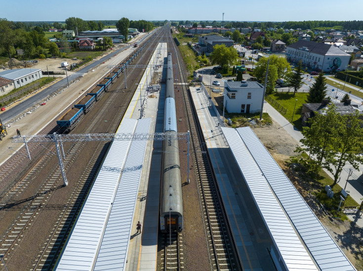 Rail Baltica, stacja, pociąg, Szepietowo, nowa infrastruktura, nowe skrzyżowanie bezkolizyjne