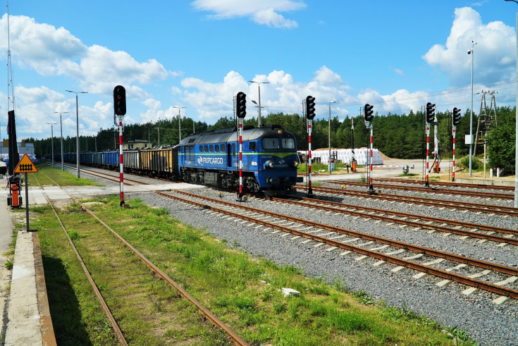 pociąg, przewóz towarów, Siemianówka, nowa infrastruktura, szeroki tor