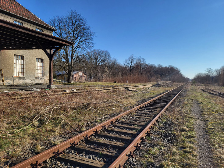 stacja, tor, budynek dworca, Lubsko