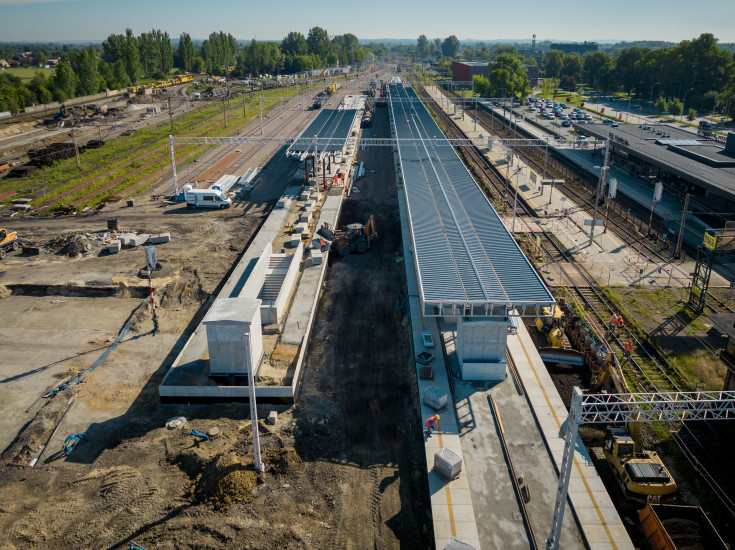 Oświęcim, LK93, nowa infrastruktura, prace na stacji kolejowej