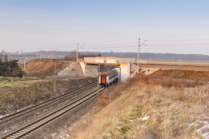 POIiŚ 2014-2020, pociąg, wiadukt kolejowy, Toszek Północ, Rudziniec Gliwicki, Pisarzowice