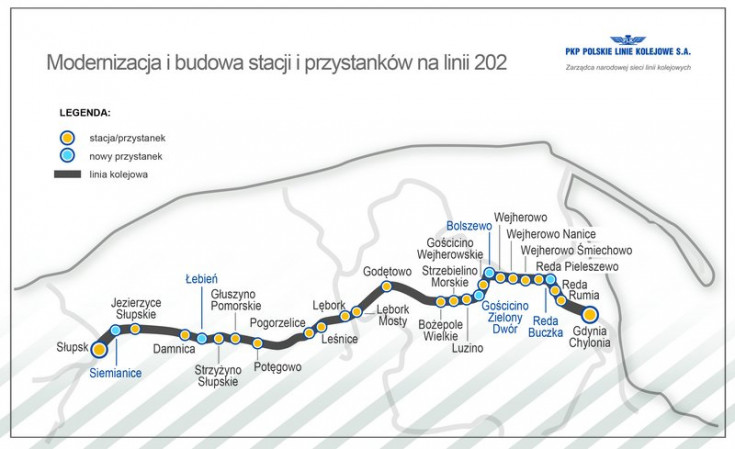 modernizacja, infografika, informacja prasowa, pomorskie, Trójmiasto, Gdynia, aglomeracja trójmiejska, Lębork, Słupsk, LK202, Gdynia Chylonia, Reda Buczka, Bolszewo, Gościcino Zielony Dwór, Łebień, Siemianice, Rumia, Reda, Wejherowo, inwestycja