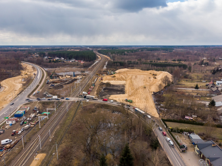 E75, Rail Baltica, CEF, Małkinia, budowa wiaduktu drogowego