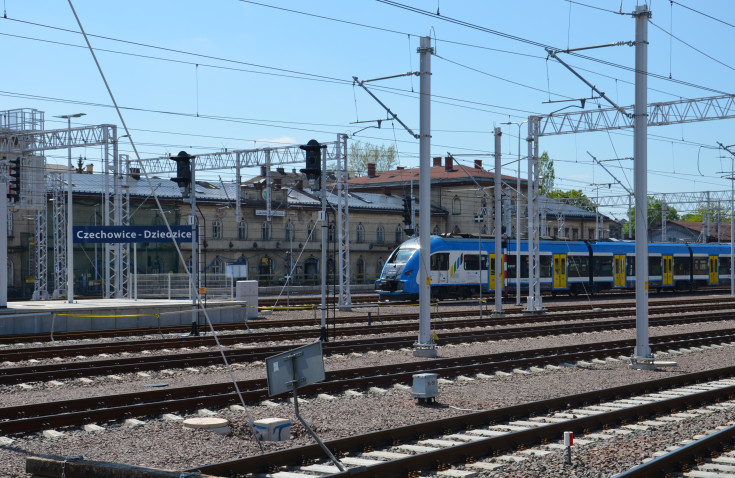 stacja, tor, Czechowice-Dziedzice, pociąg pasażerski