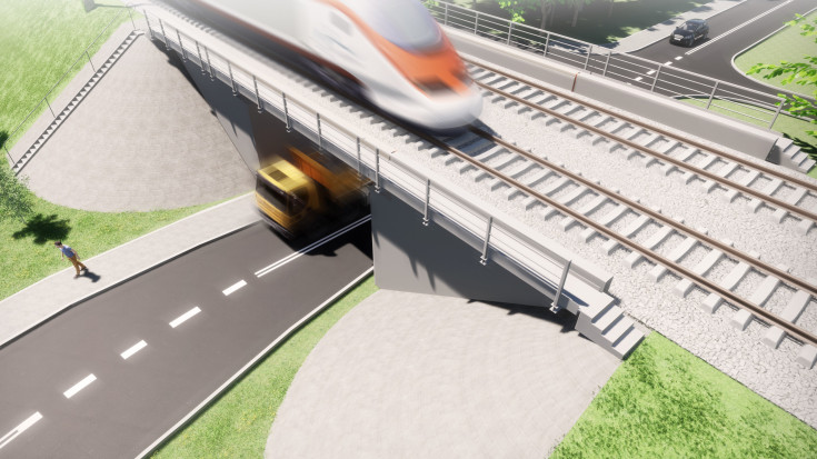 LK8, nowy wiadukt, Sędziszów, wizualizacja