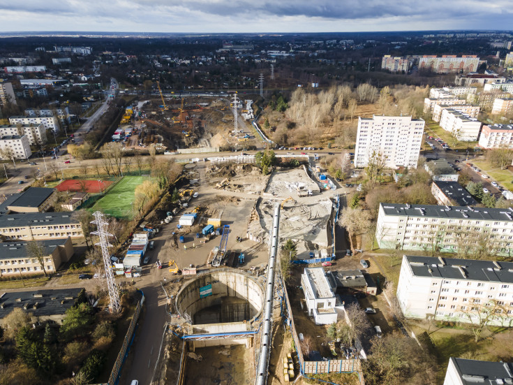 POIiŚ 2014-2020, Łódź, TBM, Faustyna, drążenie tunelu kolejowego, Stolarska