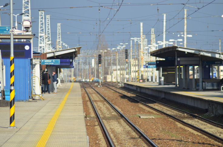 pasażer, peron, ludzie, Warszawa Wschodnia, Warszawa Zachodnia, pociąg