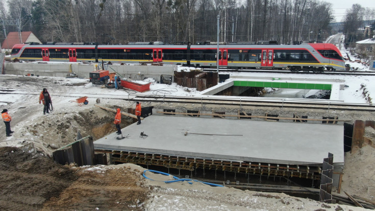 prace budowlane, nowy wiadukt, nowa infrastruktura, Andrespol