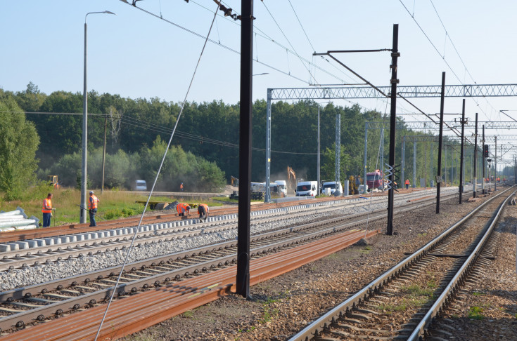 CMK, modernizacja, LK4, Opoczno Południe, nowy rozjazd, nowy tor