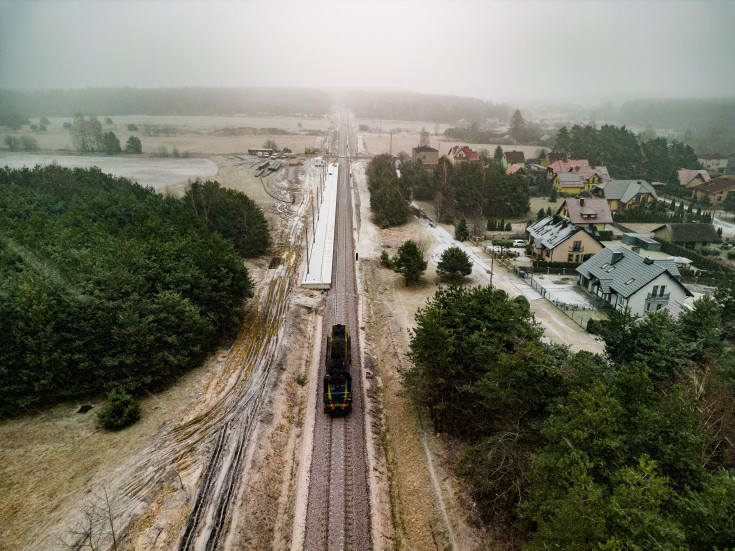 pociąg, tor, nowy przystanek, LK182, nowa infrastruktura, kolej na lotnisko, Mierzęcice