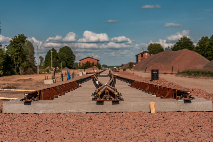 Sterławki Wielkie, tor, rozjazd, LK38, KPO, inwestycje w realizacji