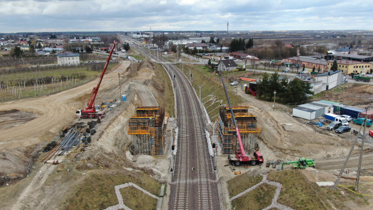 LK8, prace budowlane, Warka, nowy wiadukt drogowy, Grójecka