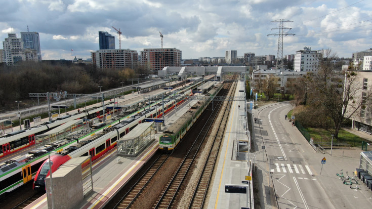 stacja, Warszawa Gdańska, nowy tunel, nowa infrastruktura, widok z lotu ptaka