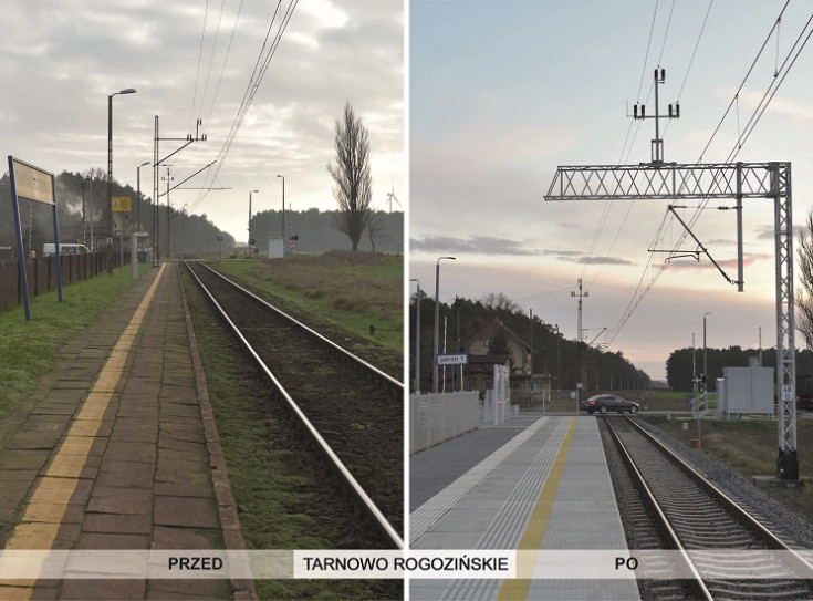 Tarnowo Rogozińskie, nowy przystanek, LK354, nowa infrastruktura pasażerska