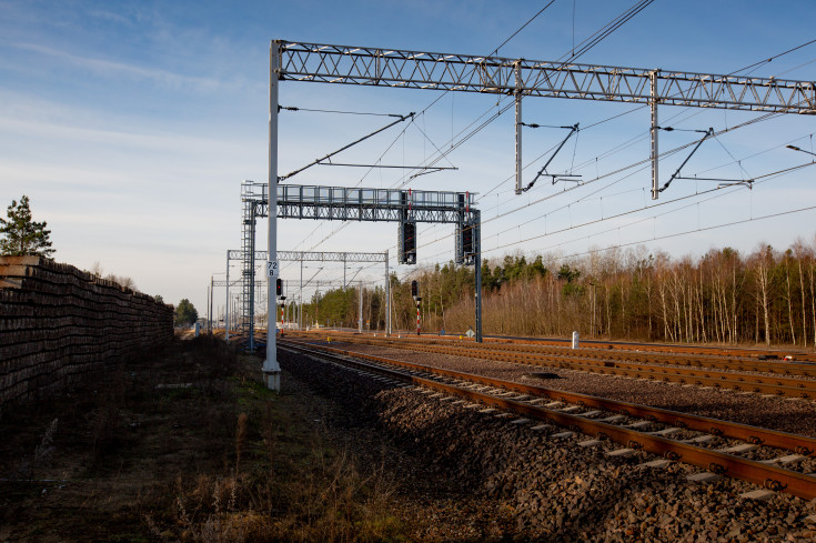 E75, Rail Baltica, CEF, pociąg, tor, Prostyń, przystanek