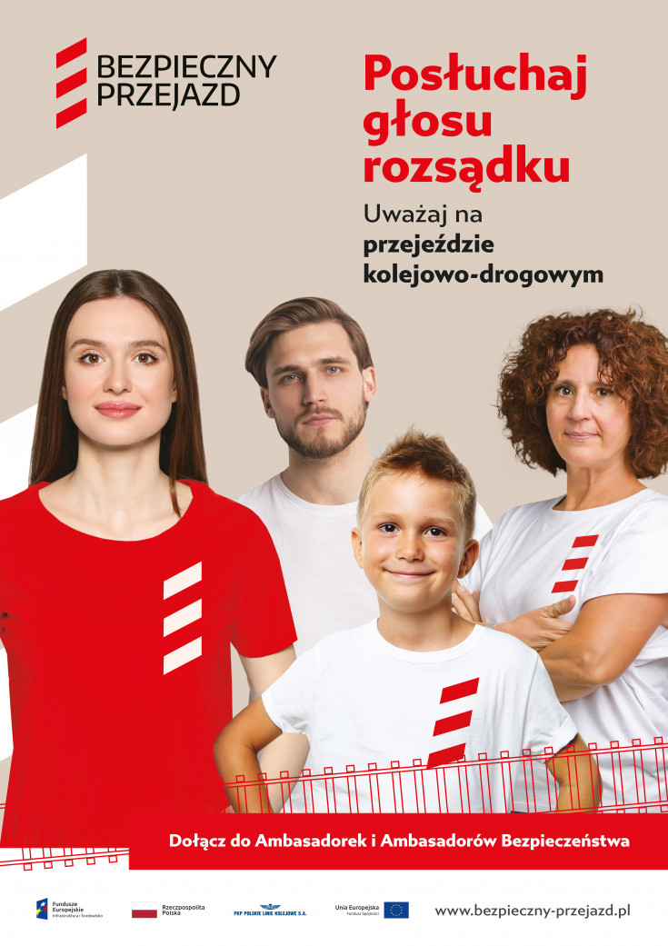 bezpieczny przejazd, bezpieczeństwo, kampania społeczna, materiał informacyjny, plakat, materiał promocyjny, ambasadorka bezpieczeństwa, ambasadorki bezpieczeństwa, ambasador bezpieczeństwa, ambasadorzy bezpieczeństwa