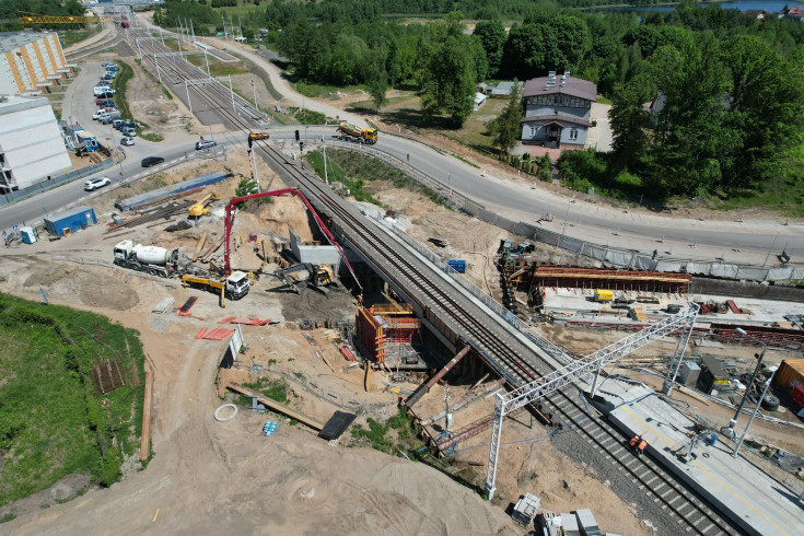 E75, Rail Baltica, Ełk, prace budowlane, nowy wiadukt, nowa infrastruktura