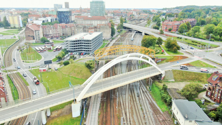 wiadukt, towary, Port Gdańsk, nowa infrastruktura