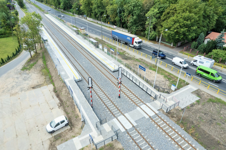 LK207, nowa infrastruktura, Łysomice, przystanek, nowy peron