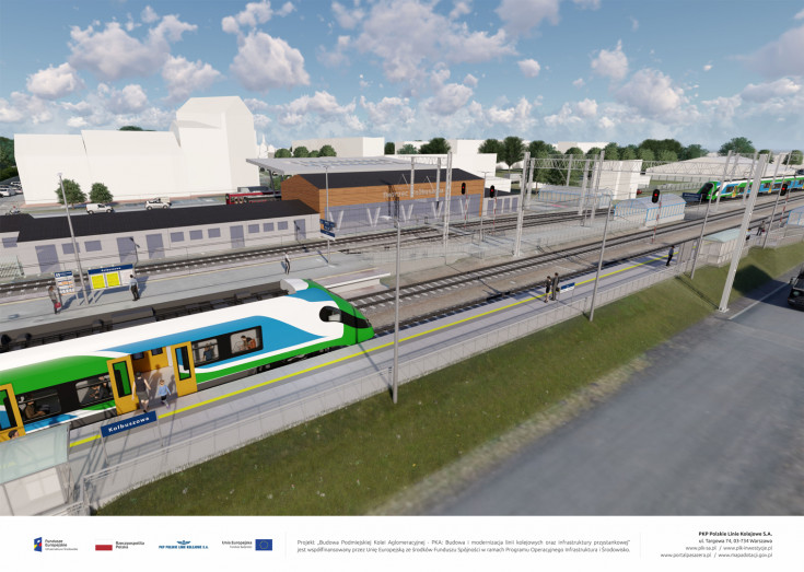 modernizacja, POIiŚ 2014-2020, Rzeszów, Podkarpacie, wizualizacja, inwestycja, aglomeracja rzeszowska, nowy peron