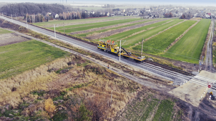 sieć trakcyjna, demontaż sieci trakcyjnej, Toszek Północ, Rudziniec Gliwicki, Paczyna