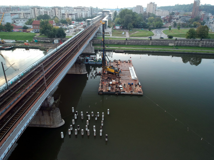 Kraków, most, aglomeracja krakowska, Wisła, krakowska linia średnicowa, nowy wiadukt, Bulwar Kurlandzki