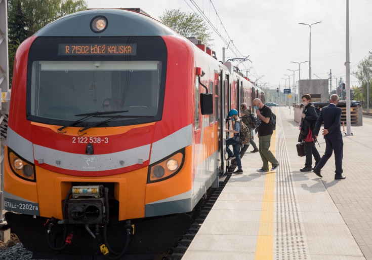 pasażer, Pabianice, LK14, nowa stacja, pociąg pasażerski