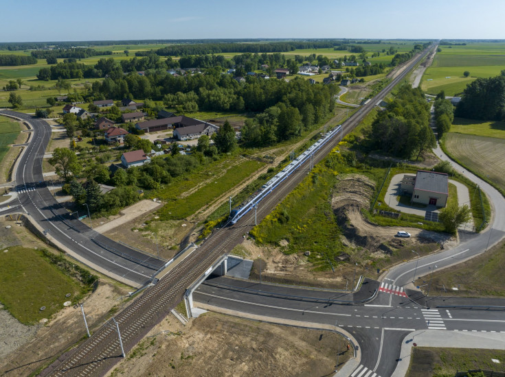 Rail Baltica, nowa infrastruktura, nowe skrzyżowanie bezkolizyjne, Średnica-Maćkowięta