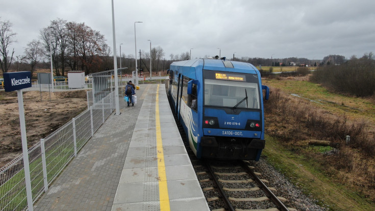 nowa infrastruktura, przystanek, Kleszczele, pociąg osobowy