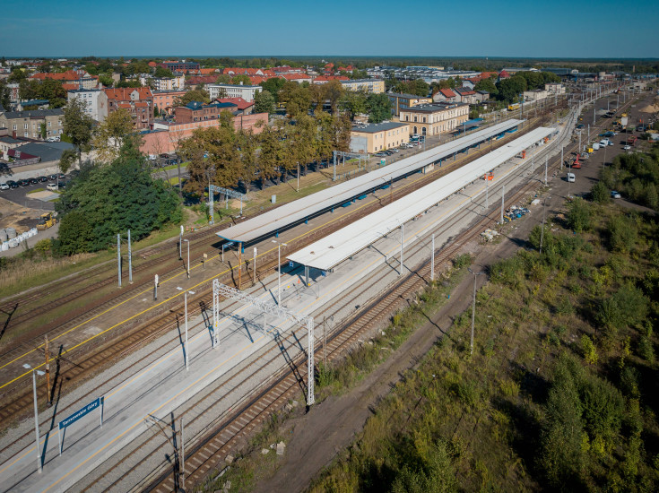 stacja, Tarnowskie Góry, nowy peron, Pyrzowice Lotnisko