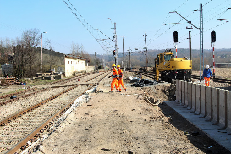 modernizacja, POIiŚ 2014-2020, małopolskie, Leńcze, przystanek, kolejowa zakopianka