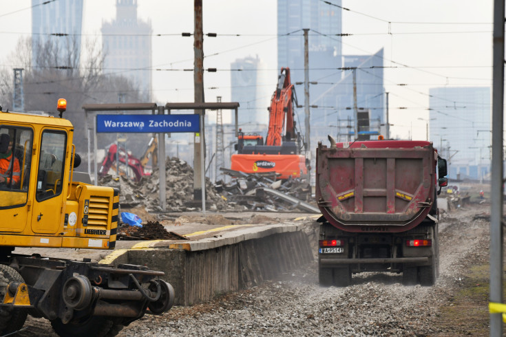 peron, modernizacja, przejście podziemne, Warszawa Zachodnia, warszawska linia średnicowa, maszyna