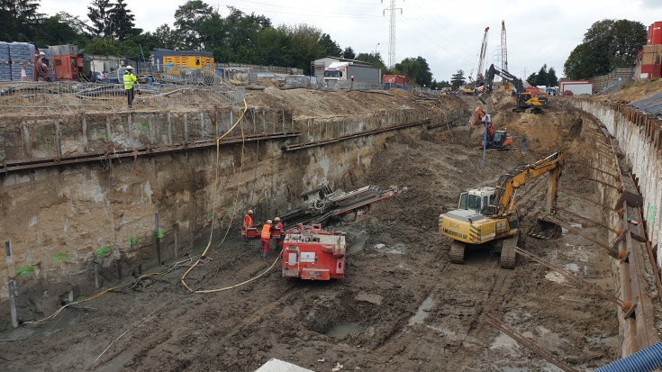 tunel średnicowy, prace budowlane, TBM, tarcza, komora startowa