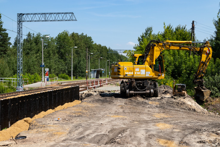 Skarżysko-Kamienna, LK25, prace budowlane, Sandomierz, Wąchock, nowy tor