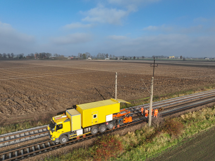 PUN, maszyna, LK204, prace na stacji kolejowej